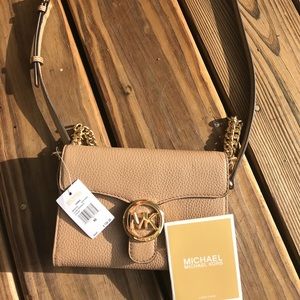 NEW DARK KHAKI MICHAEL KORS CROSS BODY